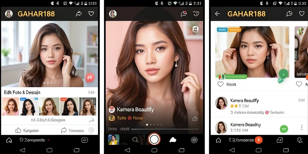 Tampilan antarmuka GAHAR188 yang intuitif untuk editing foto.