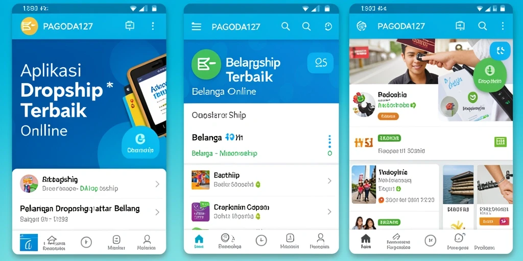 Tampilan antarmuka aplikasi PAGODA127 untuk pengalaman belanja yang lebih baik.