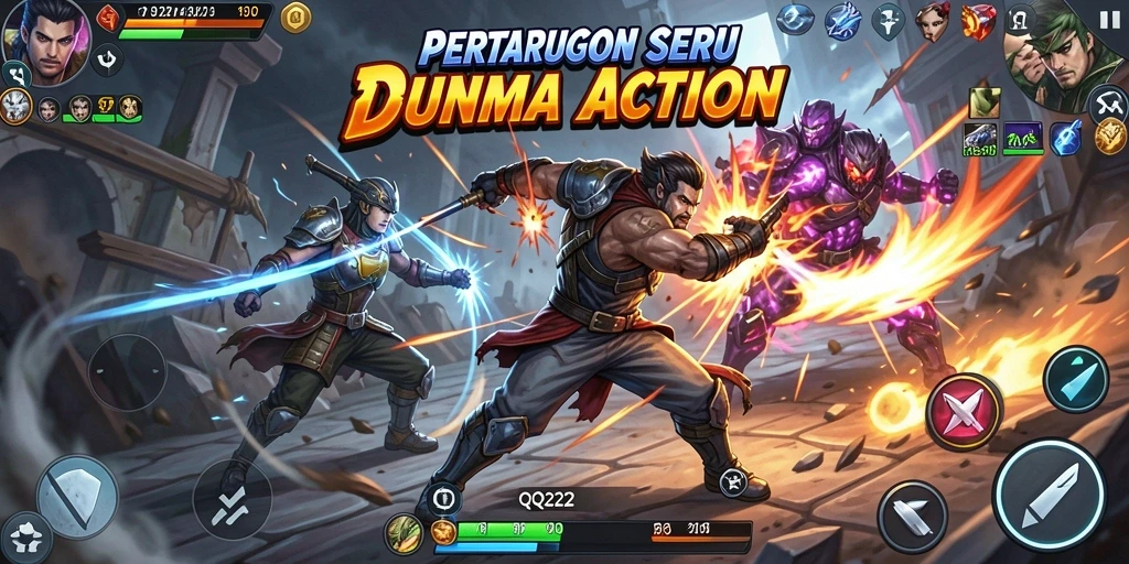 Antarmuka permainan QQ222 yang dinamis dan menarik dalam aksi.